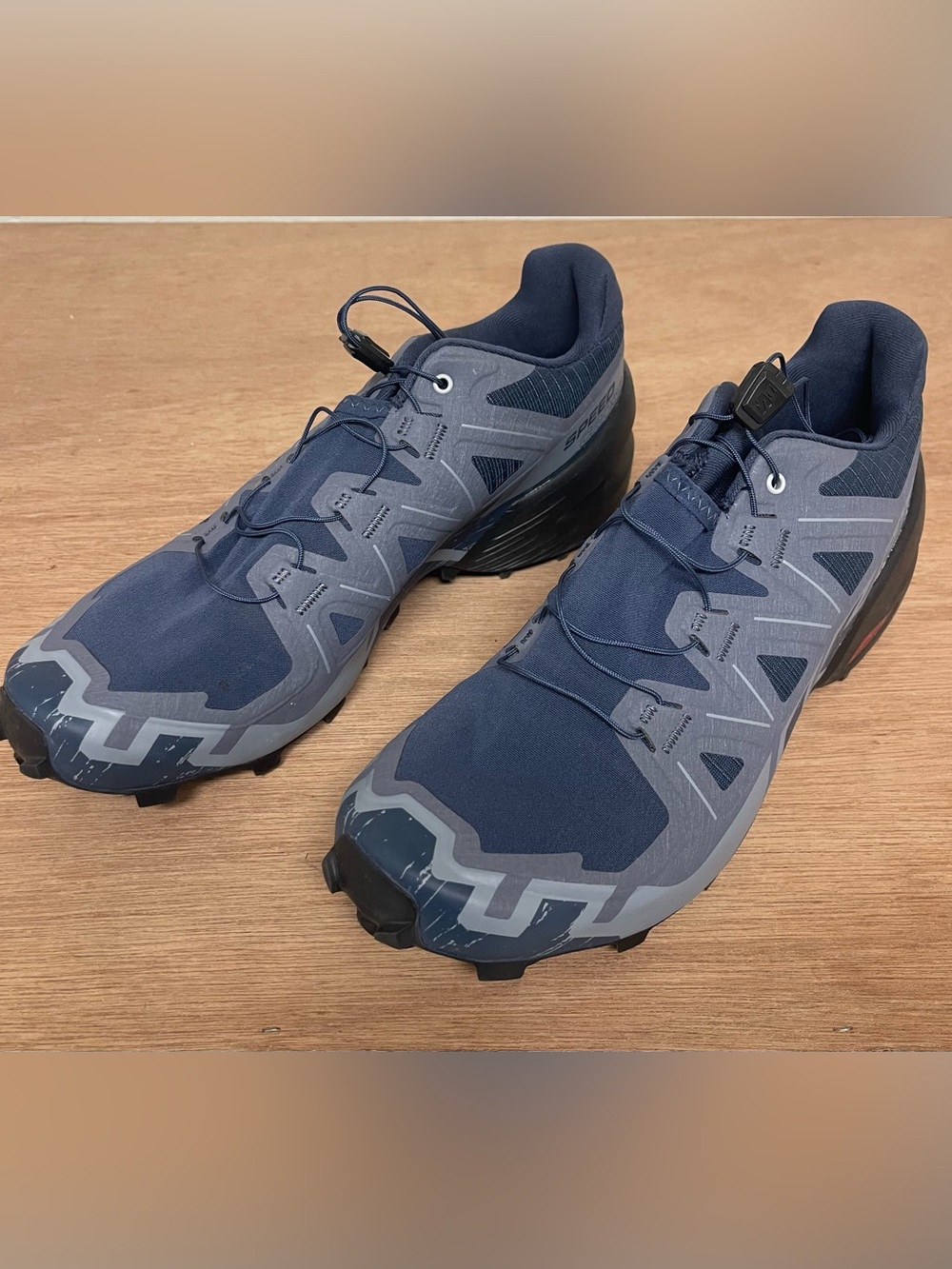 SALOMON Speedcross 6 Trail Running Shoes - Spellbound/Black/Tradewinds - W Sz 10